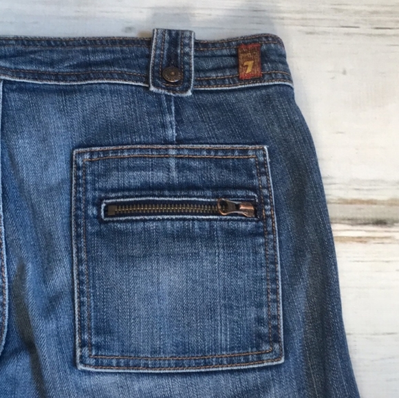 7 For All Mankind Utility Tab Zip Pocket Jeans - Picture 5 of 7